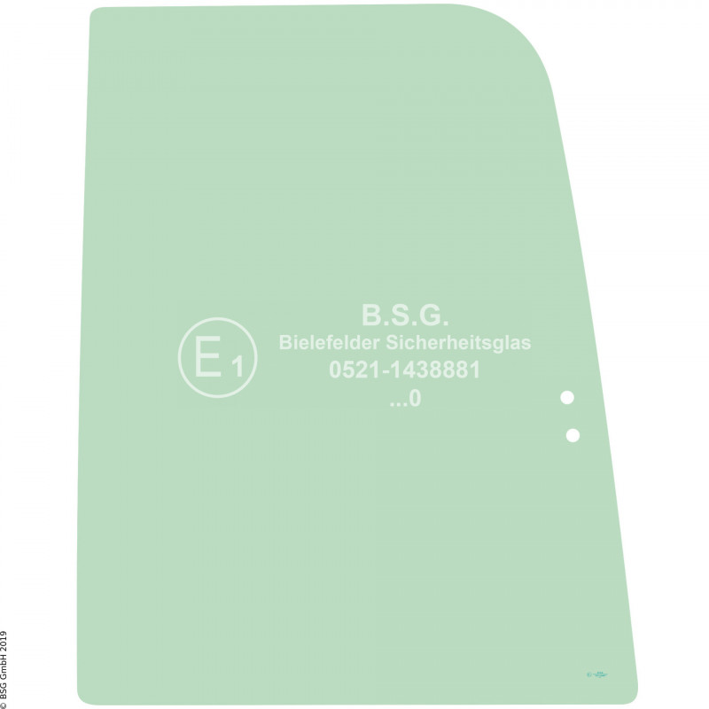 R00 - Seitenscheibe rechts Hitachi BaggerZX 27U-3, 29U-3, 33U-3, 38U-3, 48U-3, 52U-3, 60USB-3 Rechte vordere Schiebescheibe