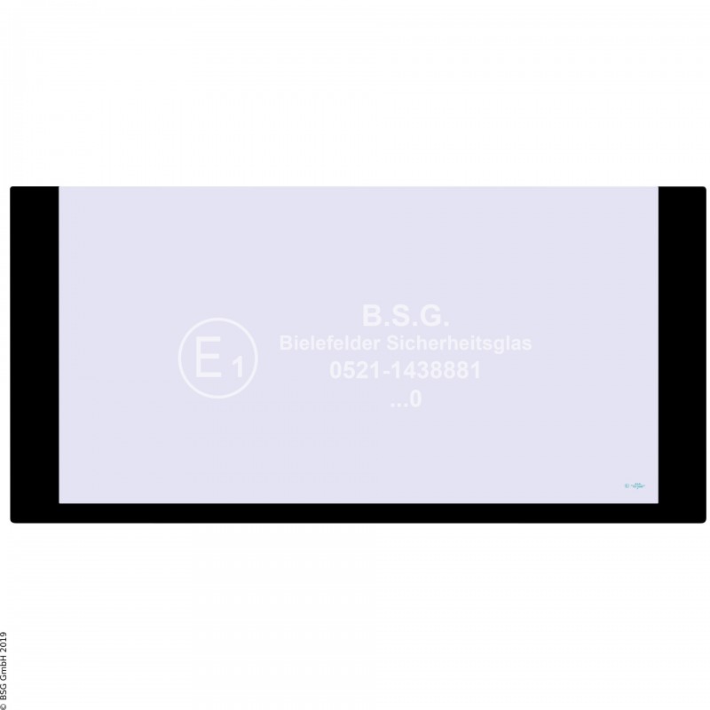 A00 - Frontscheibe Hitachi BaggerZX 16, 18, 25, 27-3, 30, 35, 40, 50 Frontscheibe unten