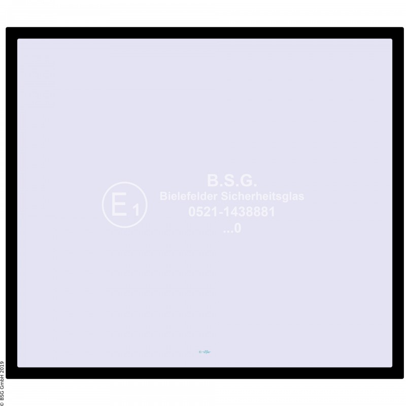 B00 - Heckscheibe Hitachi BaggerZX 16, 18, 25, 27-3, 30, 35, 40, 50 Heckscheibe