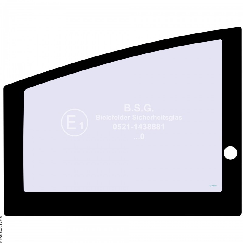 FD0 - Türscheibe Hitachi BaggerZX 16, 18, 25, 27-3, 30, 35, 40, 50 Türscheibe unten