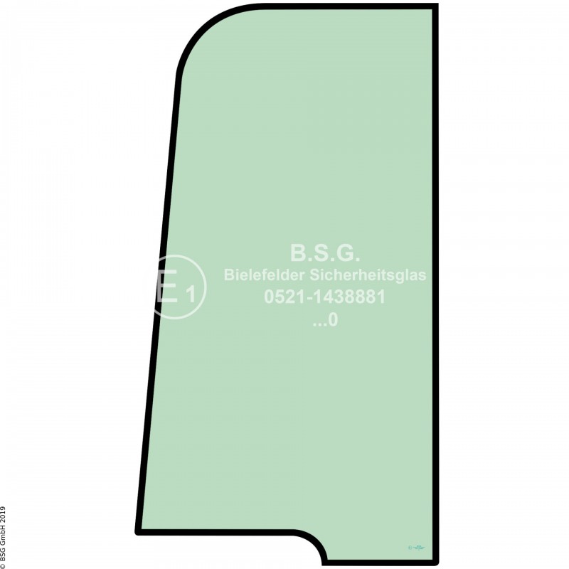 FD0 - Türscheibe Kobelco BaggerSK17SR-5, SK18, SK22, SK26 Türscheibe oben