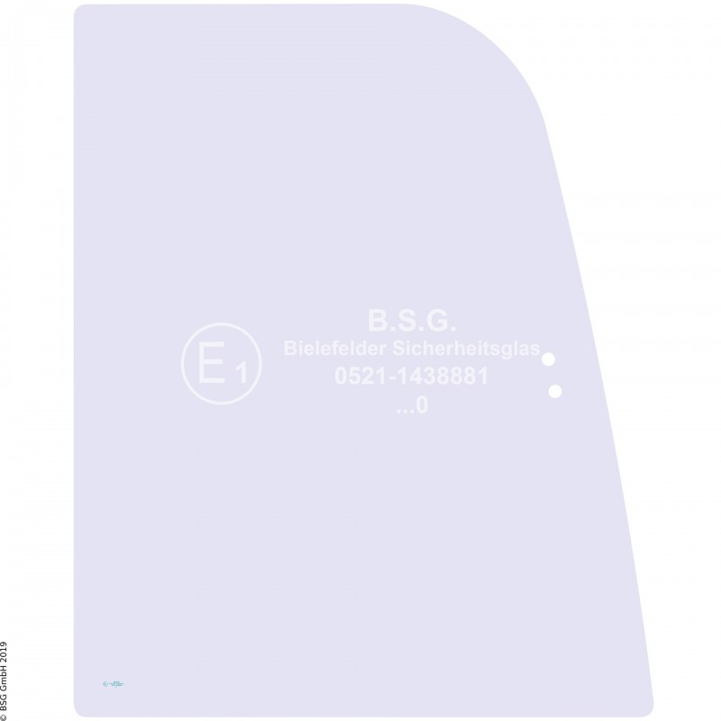 R00 - Seitenscheibe rechts Hitachi BaggerZX 16, 18, 25, 27-3, 30, 35, 40, 50 Rechte vordere Schiebescheibe (Lochabstand 36mm, ZX27 aufwärts)