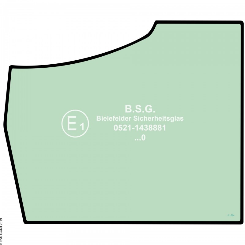 FD0 - Türscheibe Kobelco BaggerSK17SR-5, SK18, SK22, SK26 Türscheibe unten