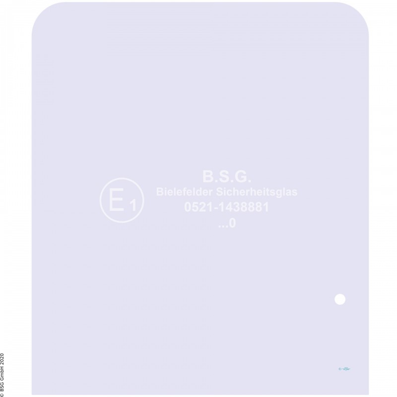 A00 - Frontscheibe Kobelco BaggerSK130 bis SK460, Mk III und IV Frontscheibe oben