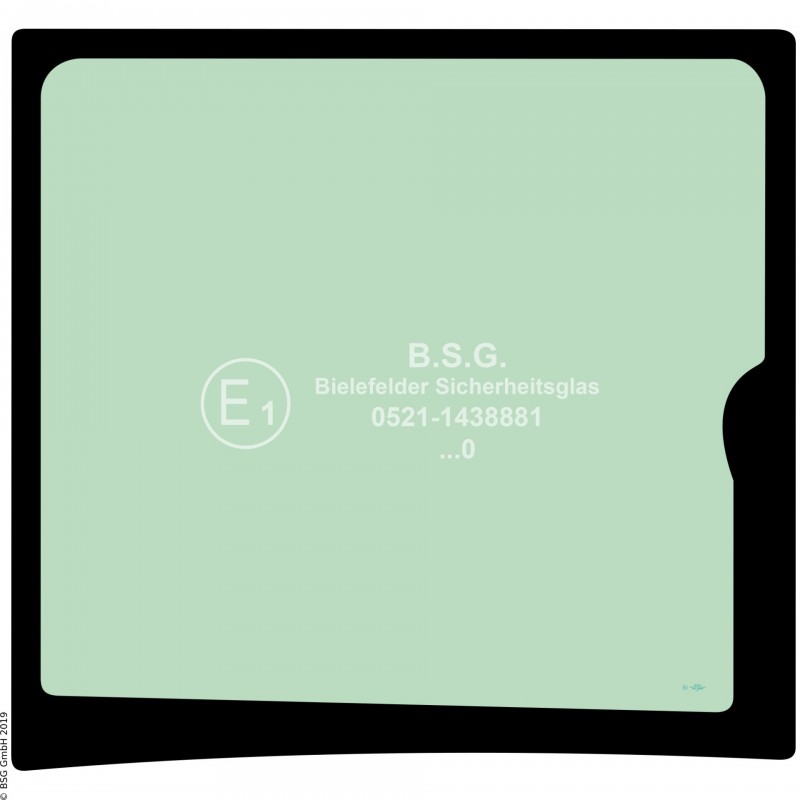 B00 - Heckscheibe Kubota BaggerU 50-5, 56-5 Heckscheibe