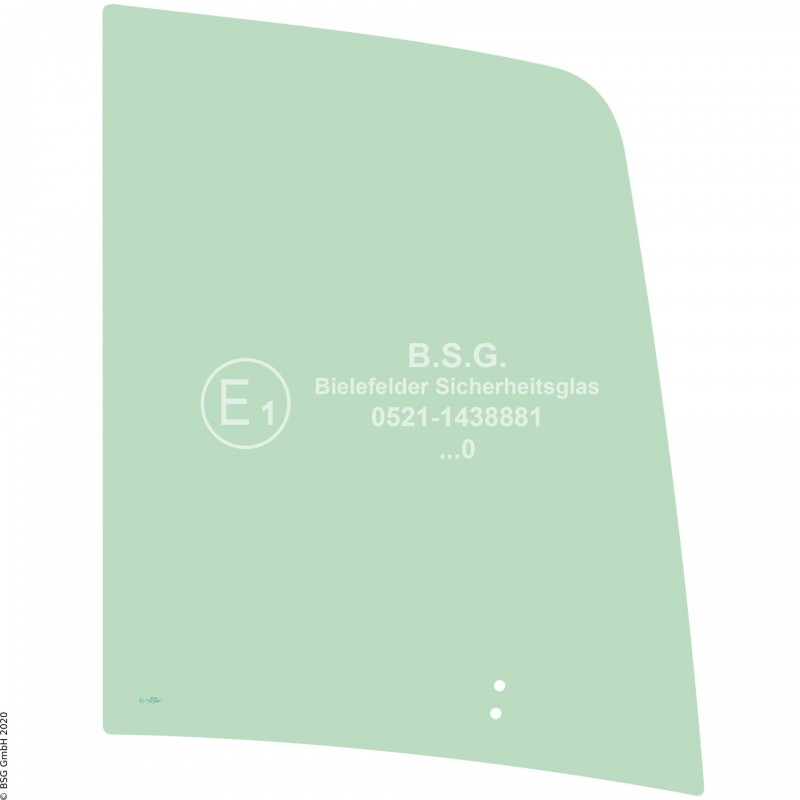 R00 - Seitenscheibe rechts Kubota BaggerU 50-5, 56-5 Rechte vordere Schiebescheibe