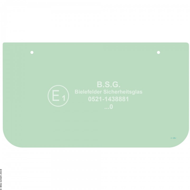 A00 - Frontscheibe Kubota BaggerKX 060-5 Frontscheibe unten