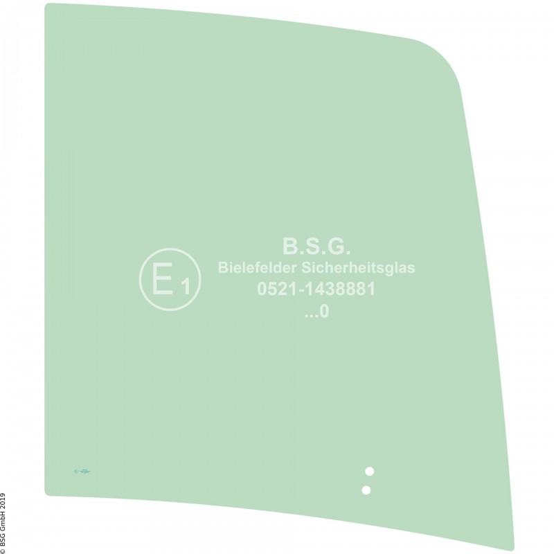 R00 - Seitenscheibe rechts Kubota BaggerKX 060-5 Rechte vordere Schiebescheibe