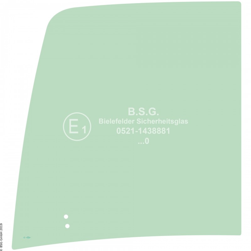 R00 - Seitenscheibe rechts Kubota BaggerKX 060-5 Rechte hintere Schiebescheibe