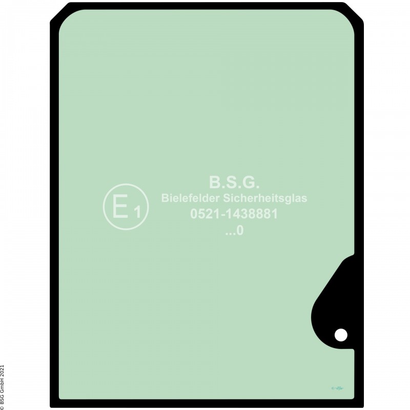 A00 - Frontscheibe Hitachi BaggerZX 85USB(LC) -3, -5(a), -6 Frontscheibe oben