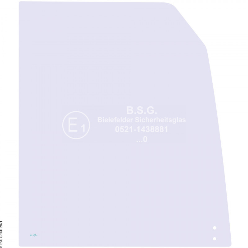 R00 - Seitenscheibe rechts PelJob BaggerEB350, EB450 Rechte vordere Schiebescheibe