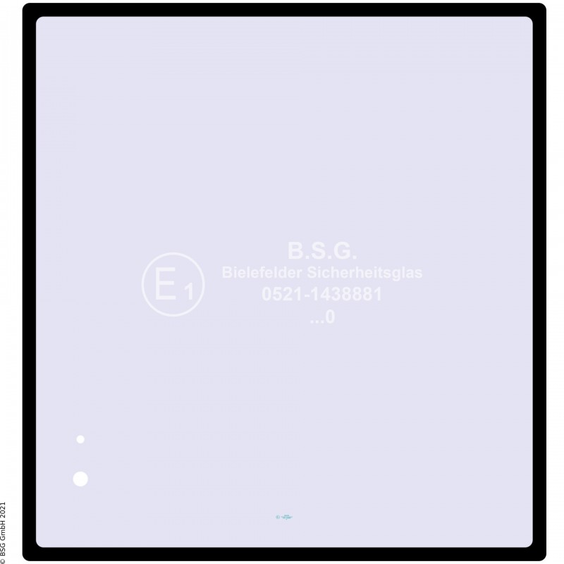 A00 - Frontscheibe PelJob BaggerFrontscheiben (verschiedene Ausführungen vor 1995) Frontscheibe oben (0766x0814)