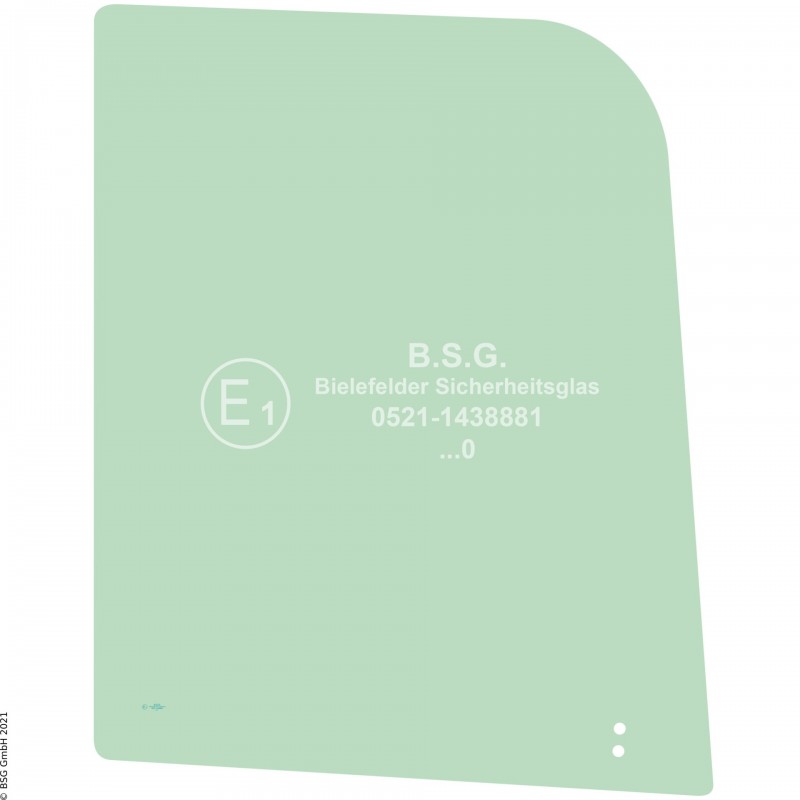 R00 - Seitenscheibe rechts Bobcat BaggerE17, E19, E20(Z) Rechte vordere Schiebescheibe (nur E17 und E19)