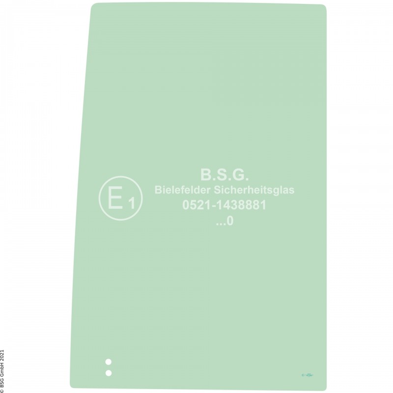 R00 - Seitenscheibe rechts Bobcat BaggerE17, E19, E20(Z) Rechte hintere Seitenscheibe (nur E17 und E19)