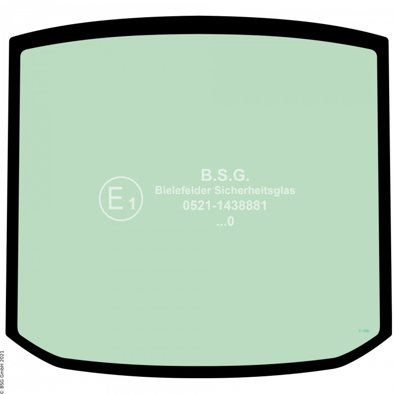 B00 - Heckscheibe Bobcat BaggerE17, E19, E20(Z) Heckscheibe (nur E20(Z))