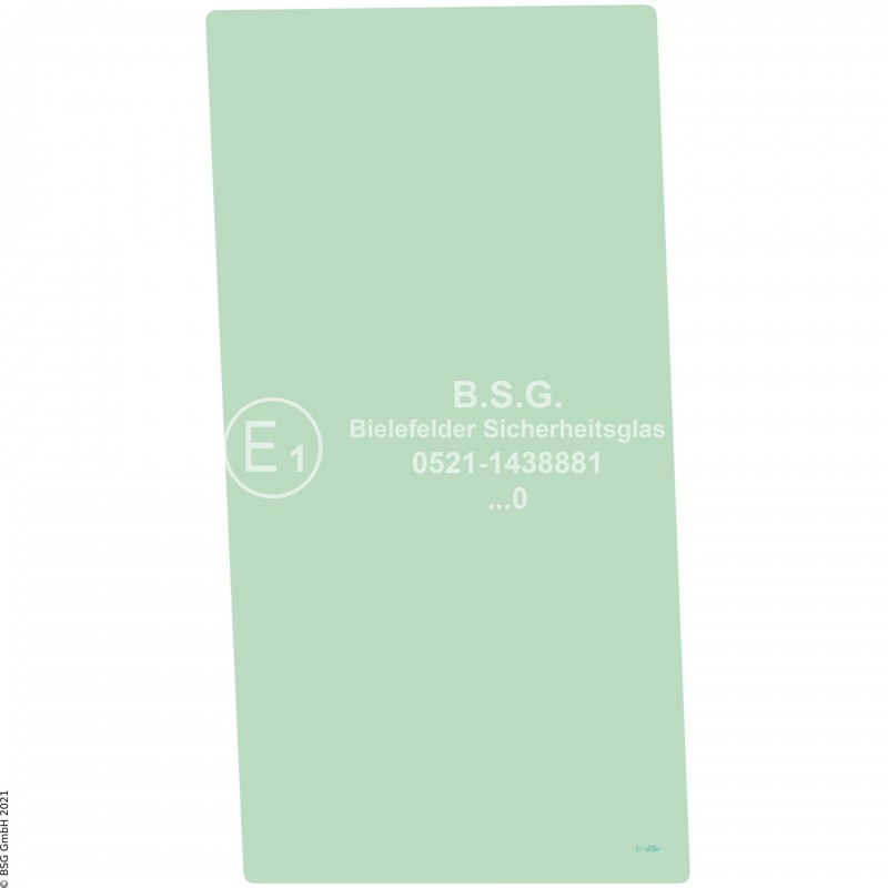 R00 - Seitenscheibe rechts Bobcat BaggerE17, E19, E20(Z) Rechte hintere Seitenscheibe (nur E20(Z))