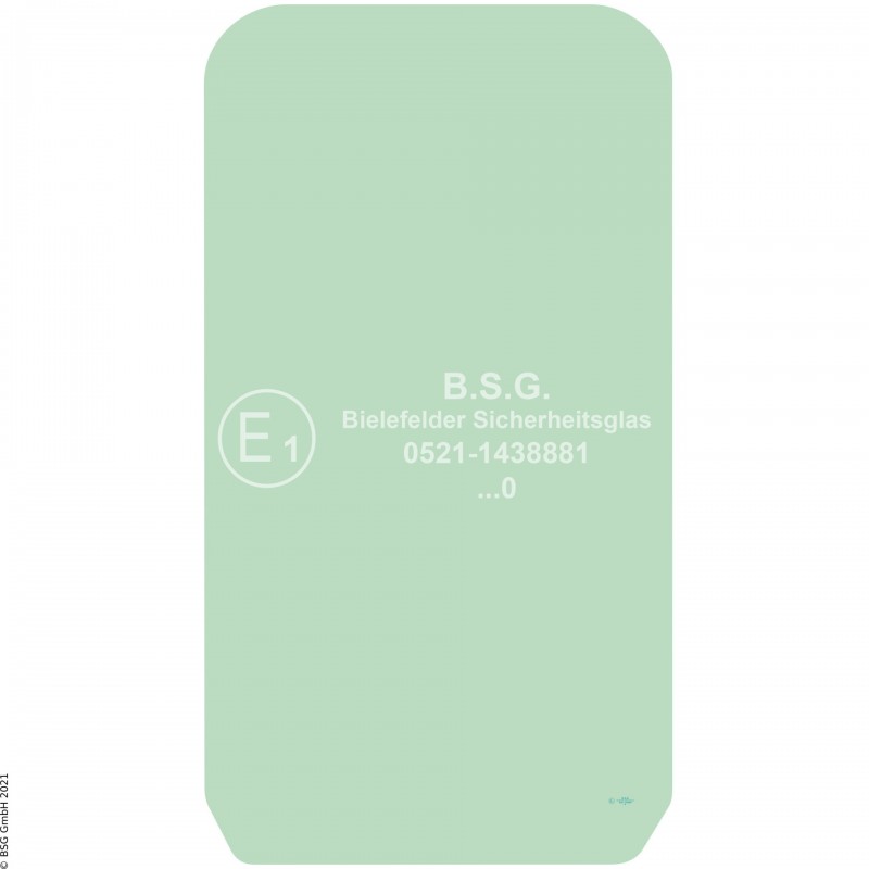 A00 - Frontscheibe Caterpillar MobilbaggerM314, M315, M316, M317, M318, M319, M320 Next Generation (2020-) Frontscheibe einteilig (Einscheibensicherheitsglas)