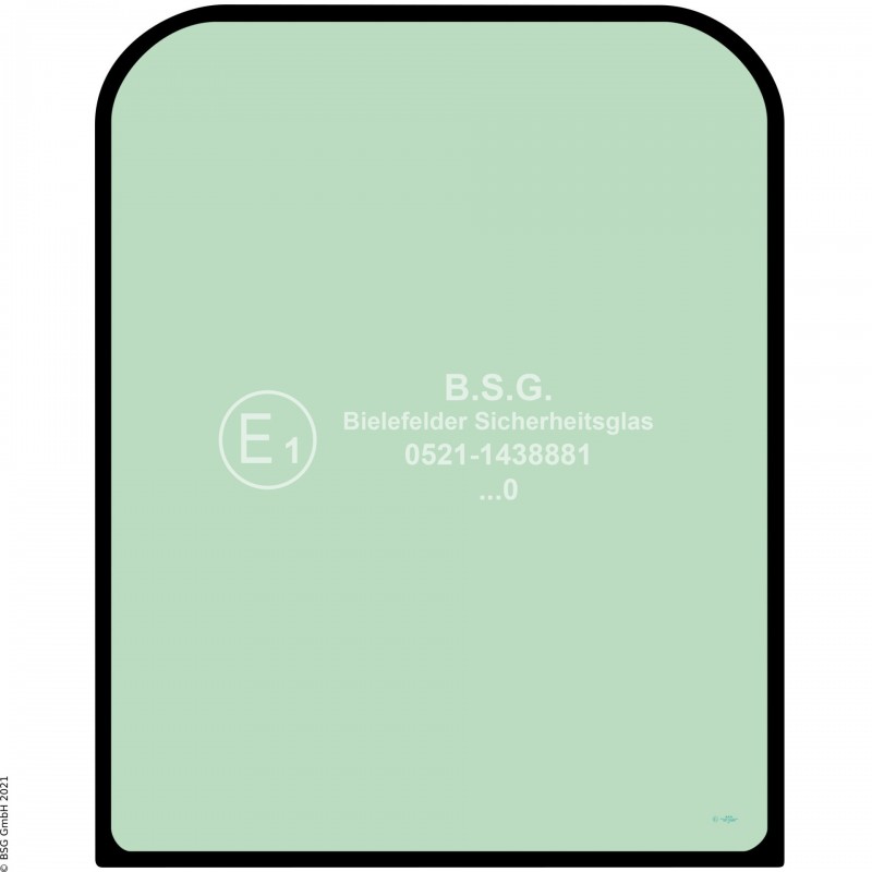 A00 - Frontscheibe Caterpillar MobilbaggerM314, M315, M316, M317, M318, M319, M320 Next Generation (2020-) Frontscheibe oben (Einscheibensicherheitsglas)