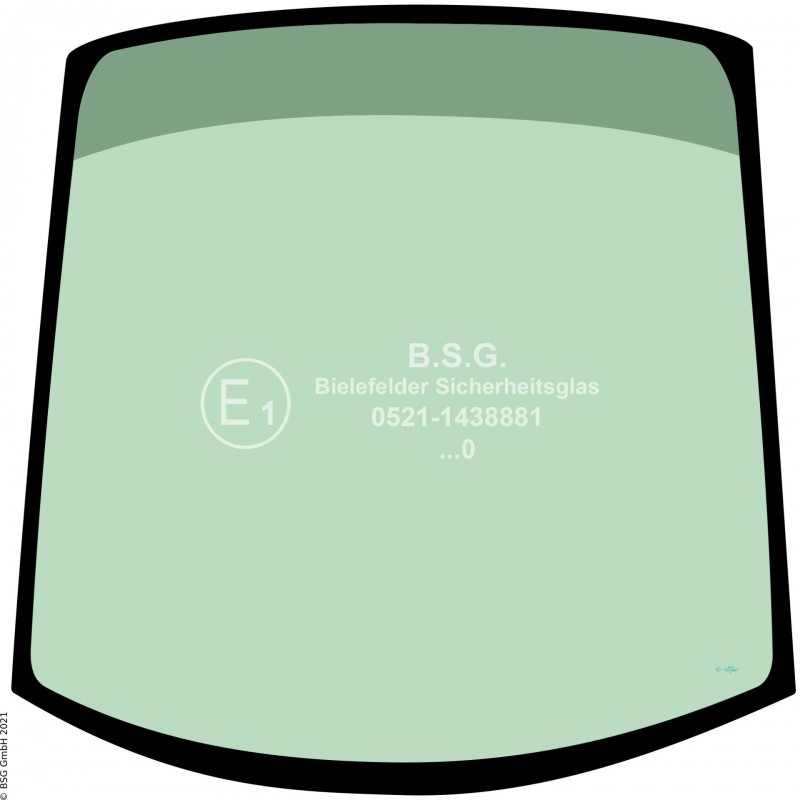 A00 - Frontscheibe Orenstein & Koppel (O&K) Radlader (auch Kettenlader)L 20.6, L25.6 Frontscheibe