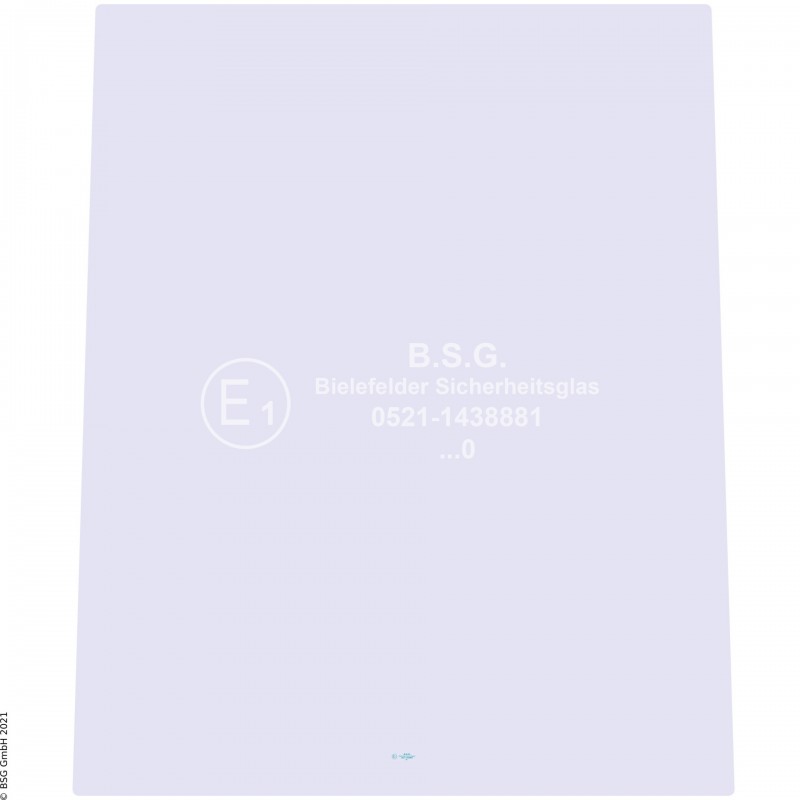 A00 - Frontscheibe Orenstein & Koppel (O&K) Radlader (auch Kettenlader)Radlader bis Baujahr 2000 Frontscheibe mitte