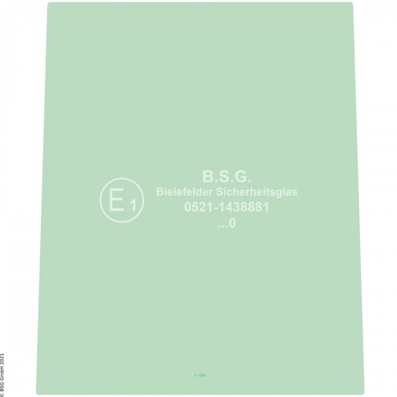 A00 - Frontscheibe Orenstein & Koppel (O&K) Radlader (auch Kettenlader)Radlader bis Baujahr 2000 Frontscheibe mitte