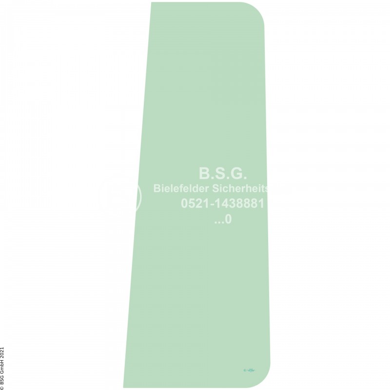 A00 - Frontscheibe Orenstein & Koppel (O&K) Radlader (auch Kettenlader)Radlader bis Baujahr 2000 Frontscheibe seitlich