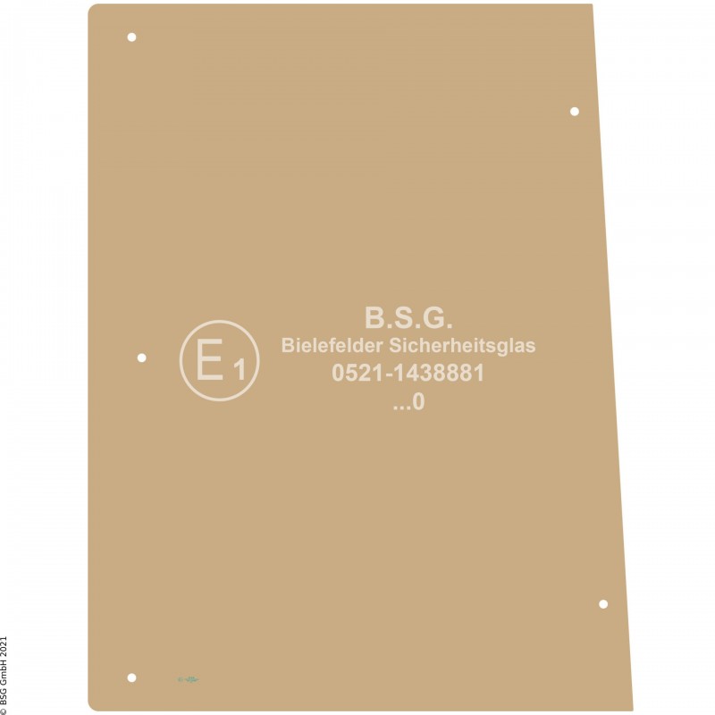 R00 - Seitenscheibe rechts Orenstein & Koppel (O&K) Radlader (auch Kettenlader)Radlader bis Baujahr 2000 Seitenscheibe rechts ausstellbar (L15 bis L45)