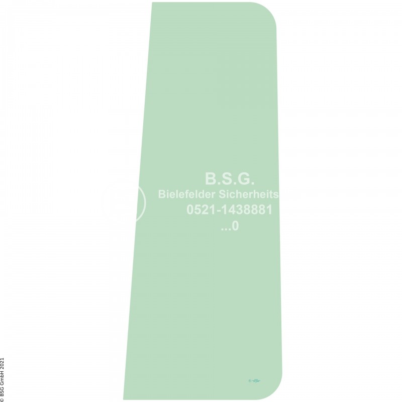 A00 - Frontscheibe Orenstein & Koppel (O&K) Radlader (auch Kettenlader)Radlader bis Baujahr 2000 Frontscheibe seitlich (niedriges Fahrerhaus)