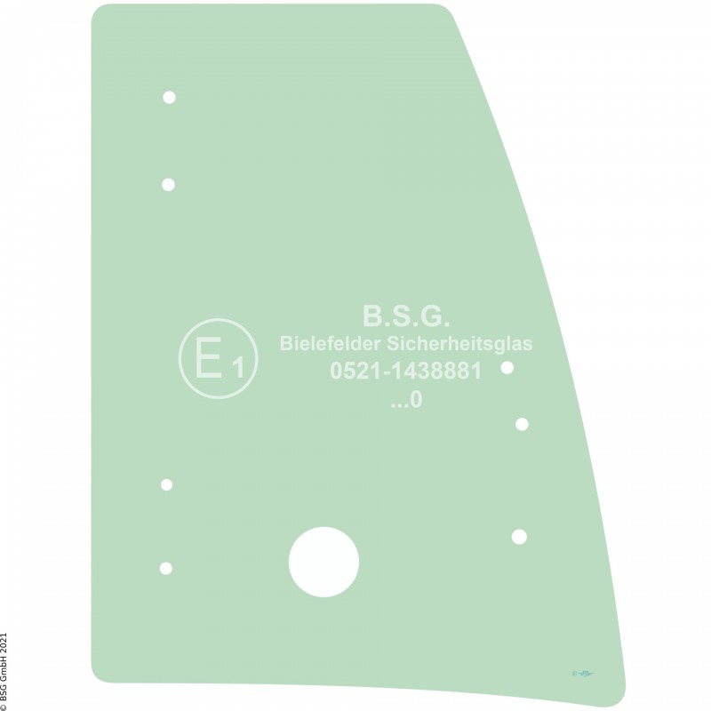 R00 - Seitenscheibe rechts JCB Radlader (auch Kettenlader)406, 407, 409 Seitenscheibe rechts ausstellbar