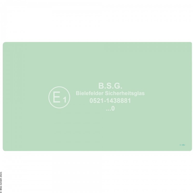 A00 - Frontscheibe Hyundai BaggerR55-9(a), R55W-9(a) Frontscheibe unten