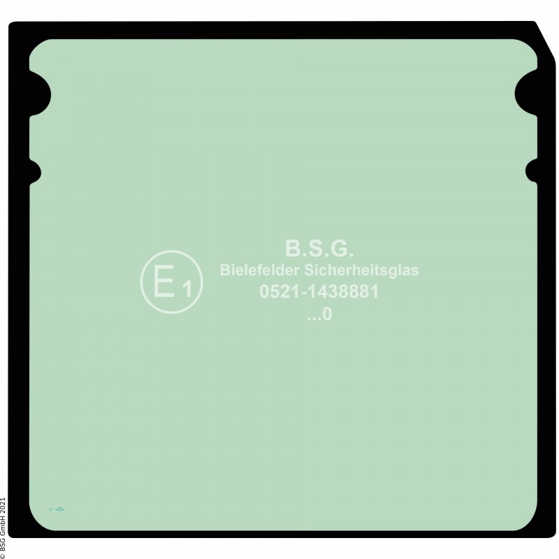 A00 - Frontscheibe Hyundai BaggerR60CR-9(a), R80CR-9(a) Frontscheibe oben