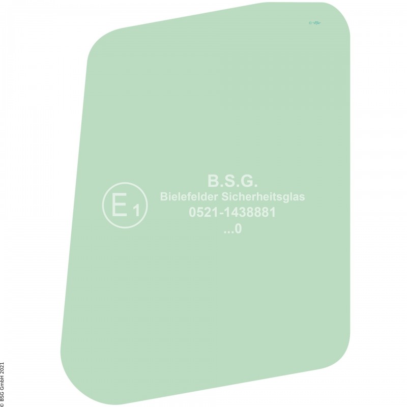 FD0 - Türscheibe Schaeff BaggerHR Minibagger Baumuster 354, 356 Türscheibe oben