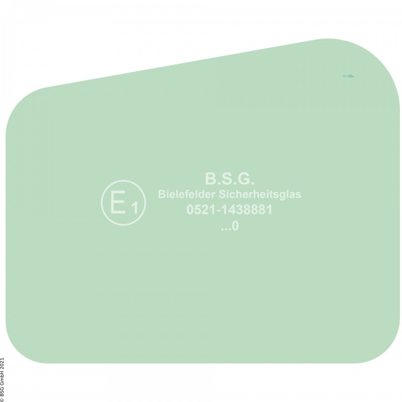 FD0 - Türscheibe Schaeff BaggerHR Minibagger Baumuster 354, 356 Türscheibe unten