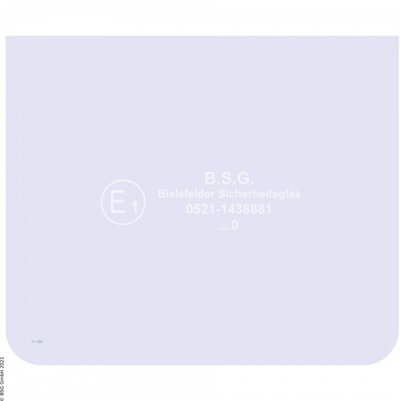 A00 - Frontscheibe Schaeff BaggerHR 02 Frontscheibe unten (zu Frontscheibe oben mit 4 Bohrungen)