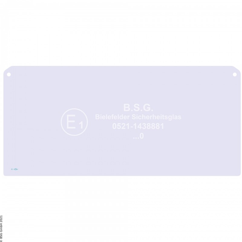 A00 - Frontscheibe PelJob BaggerEB30.4, EB306, EB406, EB506, EB806, EC50, EC70 Frontscheibe unten (nur 30.4, 306, 406)