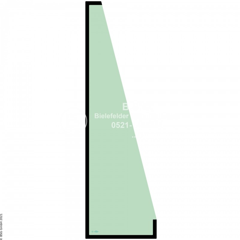 A00 - Frontscheibe John Deere (Baumaschinen) Raupen764 High Speed Dozer Frontscheibe rechts