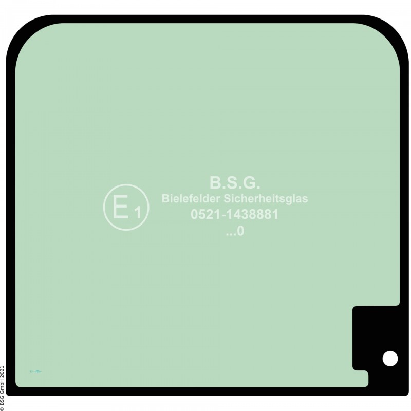 A00 - Frontscheibe Hitachi BaggerZX 33U, 38U, 48U, 55U, 65USB -6 Frontscheibe oben