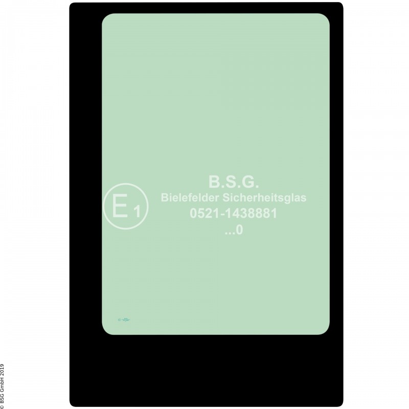 B00 - Heckscheibe Hitachi BaggerZX 33U, 38U, 48U, 55U, 65USB -6 Heckscheibe (nicht für ZX65USB-6)