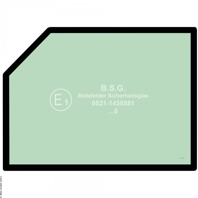 B00 - Heckscheibe Hitachi BaggerZX 33U, 38U, 48U, 55U, 65USB -5(a) Heckscheibe (nur ZX65USB-5)