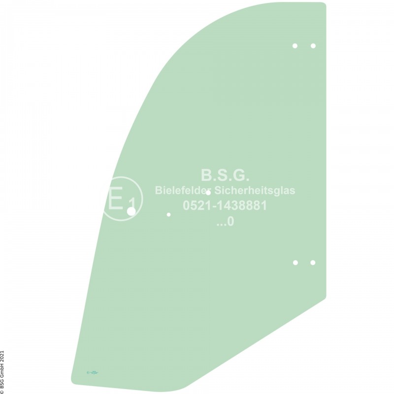 FD0 - Türscheibe Kramer Radlader (auch Kettenlader)750, 850, 950, 1150 (BM 346 und 347) Türscheibe