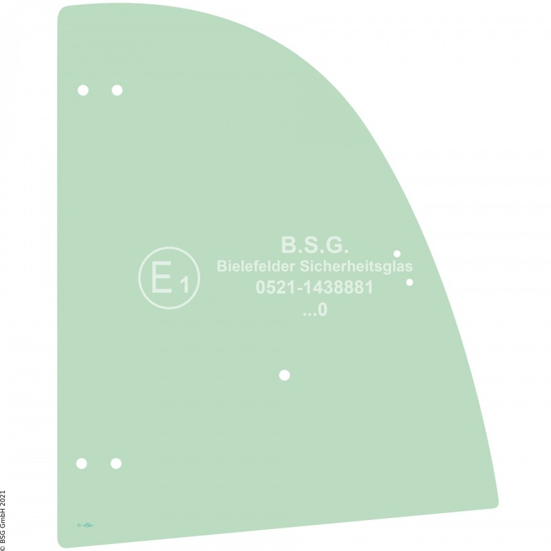 R00 - Seitenscheibe rechts Kramer Radlader (auch Kettenlader)750, 850, 950, 1150 (BM 346 und 347) Seitenscheibe rechts ausstellbar