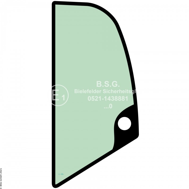 L00 - Seitenscheibe links Kramer Radlader (auch Kettenlader)750, 850, 950, 1150 (BM 346 und 347) Seitenscheibe links hinten
