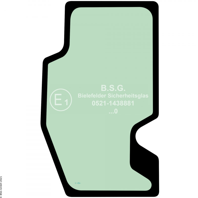 FD0 - Türscheibe Komatsu RaupenD61EX/PX-15, D65EX/PX-15, D85EX-15 (Galeo Kabine) Türscheibe links