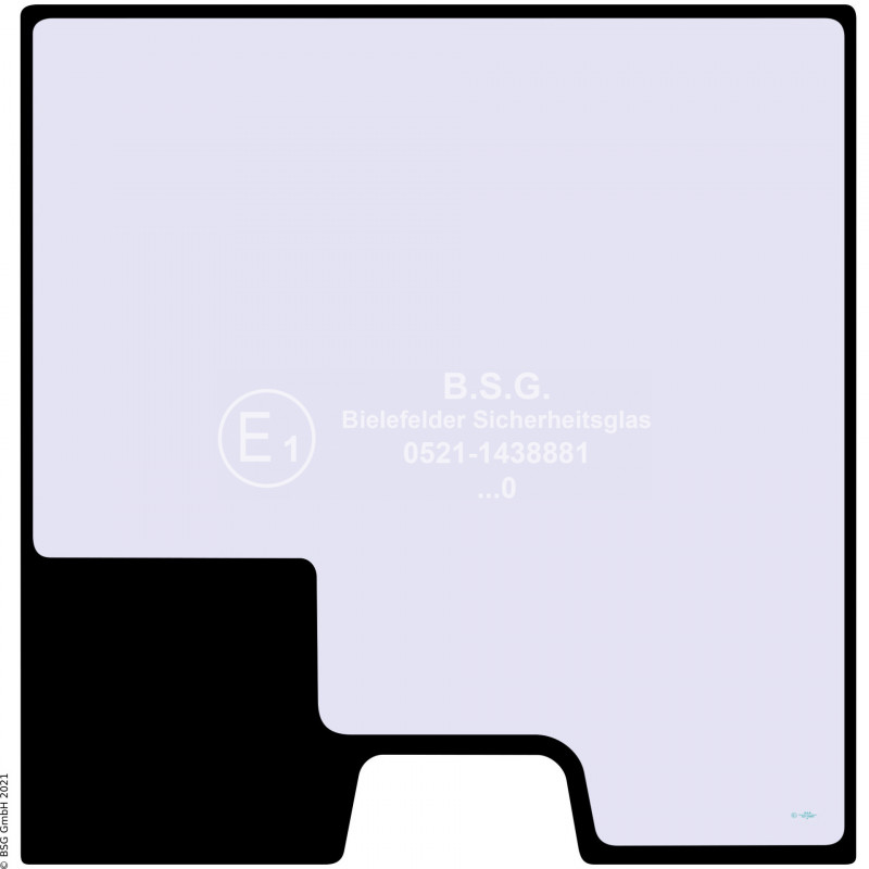 A00 - Frontscheibe JCB Radlader (auch Kettenlader)403 Frontscheibe