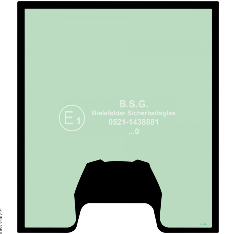 A00 - Frontscheibe Kubota Radlader (auch Kettenlader)R070, R090 Frontscheibe