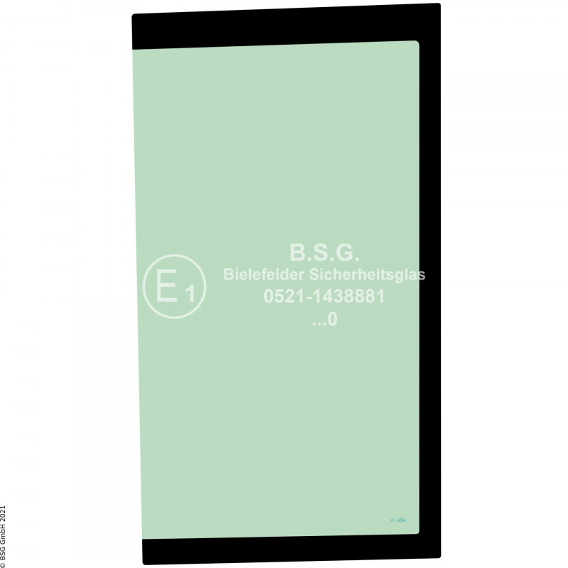 R00 - Seitenscheibe rechts Kubota Radlader (auch Kettenlader)R070, R090 Seitenscheibe rechts hinten