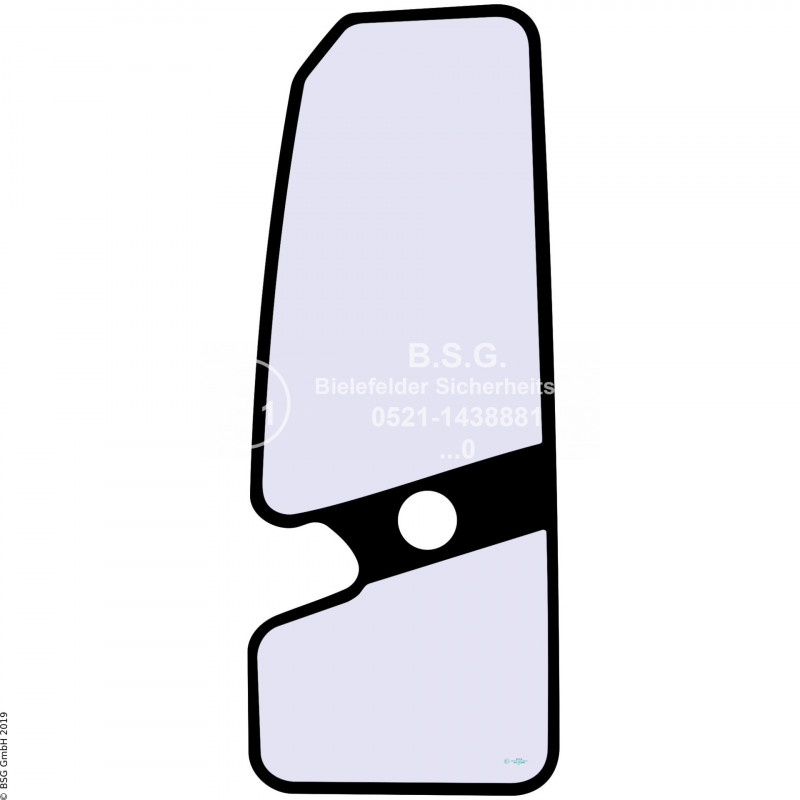 FD0 - Türscheibe PelJob BaggerEB150, EB200, EB250, EB300 Türscheibe einteilig