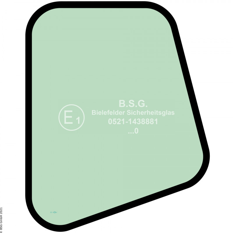 L00 - Seitenscheibe links Atlas Bagger1204, 1304, 1404, 1504, 1604, 1704, 1804 (935er Kabine) Seitenscheibe links hinten