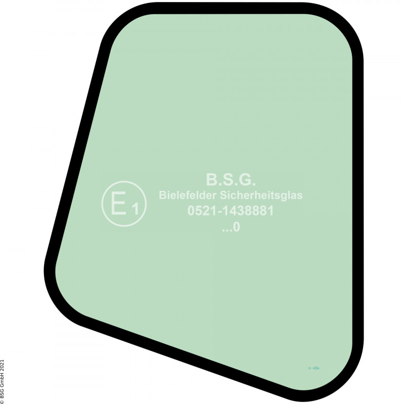 R00 - Seitenscheibe rechts Atlas Bagger1204, 1304, 1404, 1504, 1604, 1704, 1804 (935er Kabine) Seitenscheibe rechts hinten