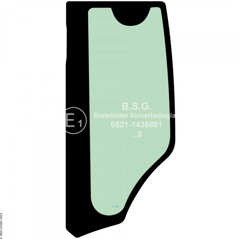 L00 - Seitenscheibe links Hitachi BaggerZX140W-6 bis ZX190W-6 Seitenscheibe links hinten